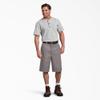 Dickies Loose Fit Flat Front Work Shorts, 13", Silver, 30 view 4