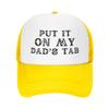Put It On My Dad's Tab I Love My Day Hat for Men Women Baseball Cap Sun Hat Tracker Hat Gifts for Dad Mom Black view 1