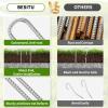 Besitu 12 Inch Ground Stakes Heavy Duty J Hook 30-Pack Metal Spikes Galvanized Ground Hooks Anchors Rebar Ground Stakes for Fence Tent Gazbo Bounce House and Outdoor Decorations Inflatables view 3
