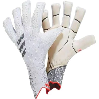 PLbSe Histarstore5 Soccer Goalkeeper Gloves Goalie Training Gloves Strong Grip Anti-Slip and Breathable for Adults and Children (White,8)