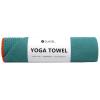 Eunzel Hot Yoga Towel - Microfiber Non Slip Yoga Mat Towel with Grip Dot Sweat Absorbent Towel for Hot Yoga, Pilates and Fitness 72" x 24", Dark Cyan/Orange view 1
