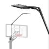 Metal Stands with Basketball Hoop Light LED, 103.9x15x27.5 in, Fits Square Poles up to 4 and Round up to 3.7, In-Ground Hoop and Backboard, Easy to Install (No Built-in Solar Charging) view 1