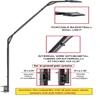 Metal Stands with Basketball Hoop Light LED, 103.9x15x27.5 in, Fits Square Poles up to 4 and Round up to 3.7, In-Ground Hoop and Backboard, Easy to Install (No Built-in Solar Charging) view 3