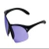 Calabria Picklers Semi-Rimless PickleBall Sunglasses Black/Purple Eye Protection Men Women UV400 Racquetball Glasses Anti Fog view 1