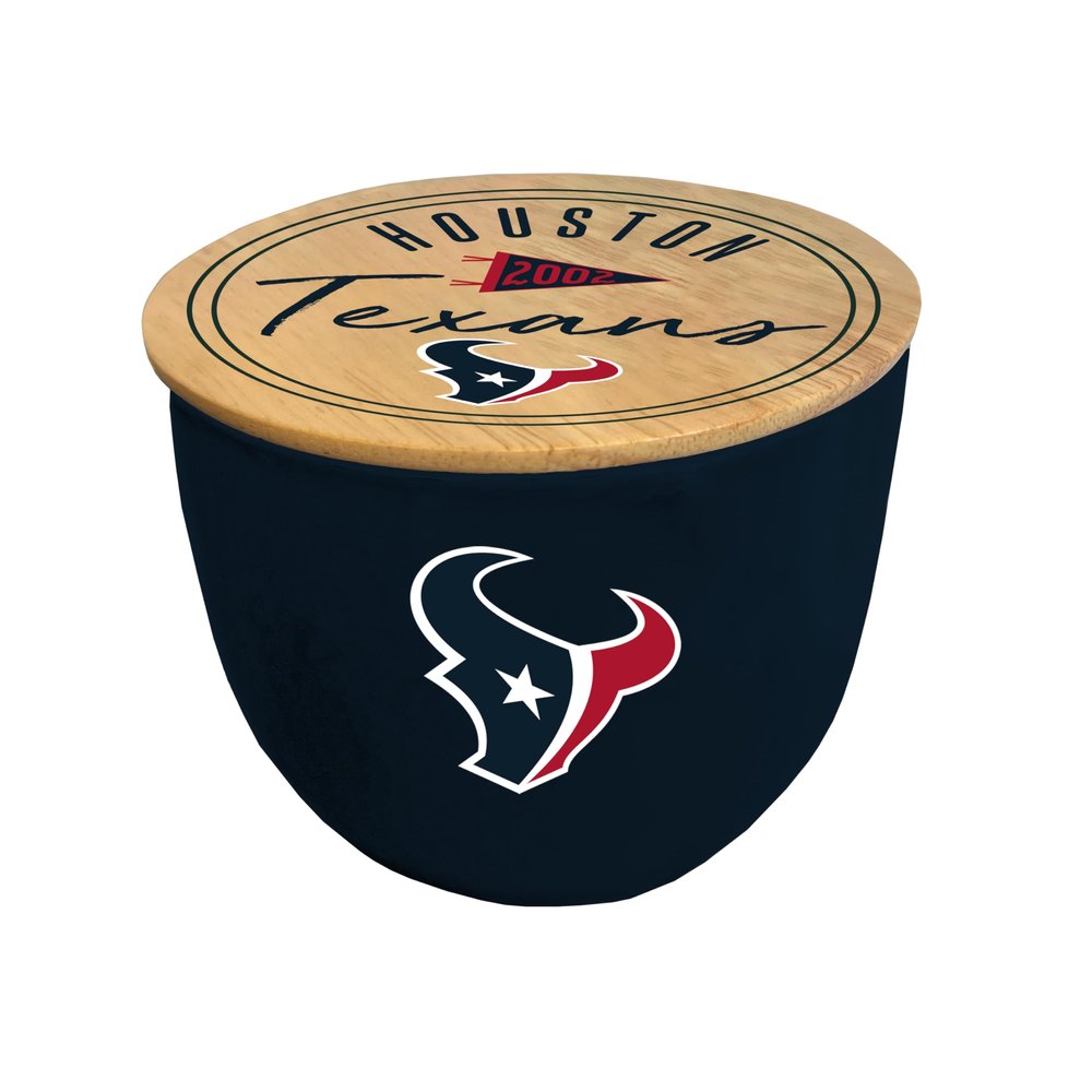 NFL Houston Texans Script Circle Logo Ceramic Candle