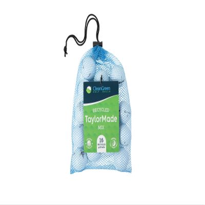 Clean Green Golf Balls 16 Pack of Recycled and Used Taylormade Golf Balls for Men - Good Condition Used Golf Balls