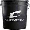 CHAMPRO CSB5DYN Durahide Cover 12" NFHS Game Softballs in a Black Bucket  18 Balls and one Rods Can Sleeve Included. view 4