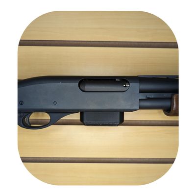 Hammy3DPrints Mount for Remington 870 - Slatwall | Shotgun Holder Handgun Storage Rack (SSW Basics, Facing Left)