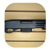 Hammy3DPrints Mount for Remington 870 - Slatwall | Shotgun Holder Handgun Storage Rack (SSW Basics, Facing Left) view 1