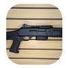 Hammy3DPrints Mount for Benelli M4 12 Gauge - Slatwall | Shotgun Holder Handgun Storage Rack (Savior Eqpmnt., Facing Left) view 1