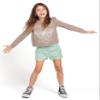 Volcom Girls Thermality Long Sleeve Shirt Moondust Medium view 3