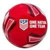 Icon Sports Officially Licensed US Soccer Federation Soccer Ball - USSF93BL Red Size 5 view 2