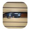 Hammy3DPrints Mount for Remington 1100 - Slatwall | Shotgun Holder Handgun Storage Rack (SSW Basics, Facing Right) view 1