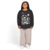 Volcom Girls Werking Dbls Long Sleeve Shirt Black Large view 1