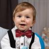 Medsuo Adjustable Kids Bow Tie Pre-tied Bowtie Classic Solid Color Children Bow Tie Little Boys' Bow Ties Neck Bowtie for Kids Toddler Baby Wedding Party Photo - Wine Red view 4