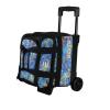 ELITE Basic Single Roller Aqua Bowling Bag - Compact, Sturdy Design, Fits Size 10.5 Shoes (Blue Swirl) view 1