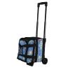 ELITE Basic Single Roller Aqua Bowling Bag - Compact, Sturdy Design, Fits Size 10.5 Shoes (Blue Swirl) view 3