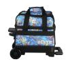 ELITE Basic Single Roller Aqua Bowling Bag - Compact, Sturdy Design, Fits Size 10.5 Shoes (Blue Swirl) view 4