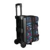 ELITE Basic Double Roller Bowling Ball Bag With Rolling Wheels | Stylish Graffiti-Style Design | Durable Bowling Bags With Ample Storage | Double Bowling Ball Bag (Bowling Graffiti) view 2