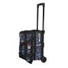 ELITE Basic Double Roller Bowling Ball Bag With Rolling Wheels | Stylish Graffiti-Style Design | Durable Bowling Bags With Ample Storage | Double Bowling Ball Bag (Bowling Graffiti) view 3