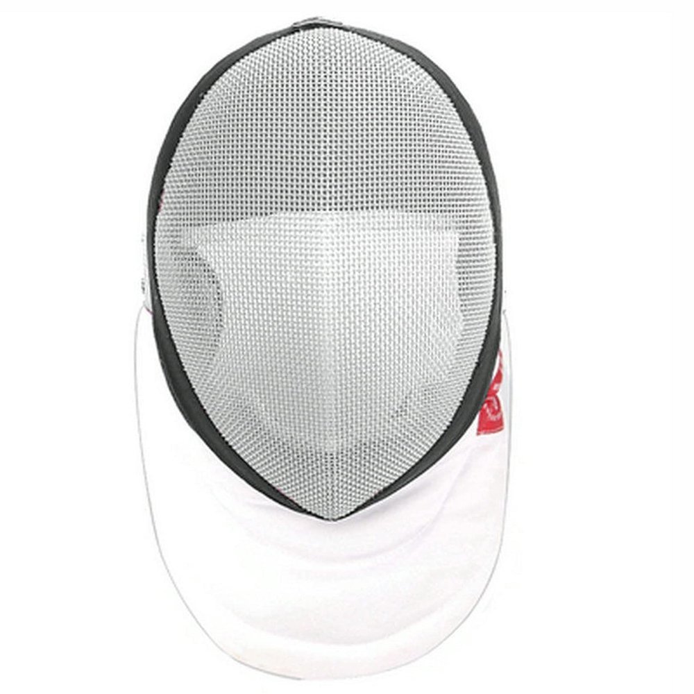 HIXEL Fencing Helmet 350N Fencing Hat, Fencing Training Equipment for Fencing Training(White(Fixed Lining),Large)