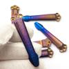 1PC Titanium Pocket Cip Fits for Griptillian 551 CQC, Custom Handmade Back Clip with 3PCS Titanium Screws view 2