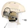 GLECTICAL Comta II Tactical Headset with Arc rail adapter Multi-Angle Rotation Headphones Holder,Sound Pickup headset, with U94 PTT Kenwood 2 Pin for Arc rail helmet Hunting Shooting Airsoft
