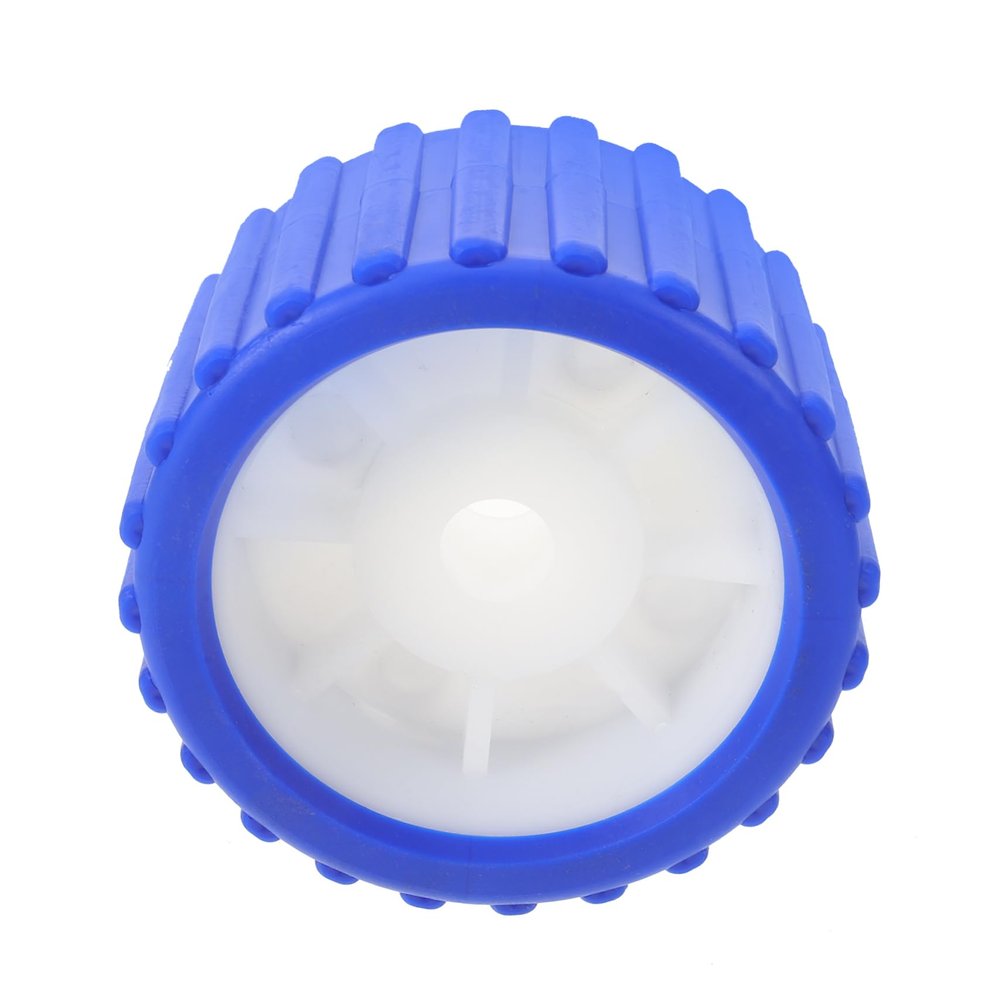Gatuida Yacht Trailer Roller Ribbed Wheel for Use Easy Installation Smooth Rolling Boat Accessory for Trailers