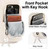 Ceneda Water Bottle Carrier Bag with Phone Pocket 32oz 40oz Tumbler Insulated Water Bottle Holder with Adjustable Shoulder Strap Carrier Sling Bag (Beige) view 2