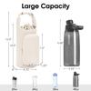 Ceneda Water Bottle Carrier Bag with Phone Pocket 32oz 40oz Tumbler Insulated Water Bottle Holder with Adjustable Shoulder Strap Carrier Sling Bag (Beige) view 4