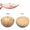 2 Pairs Removable Bra Pads Lift Breast Inserts Self-Adhesive Silicone Bra Inserts Breast Pads Invisible Padded Bra Cups Insert Bikini Push Up Sticky Bra Cups Sports Cups for Swimsuit Bikini Top view 2