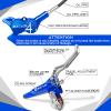 BUCKLOS MTB Hydraulic Disc Brake Set 4 Pistons Front 850mm and Rear 1550mm Hydraulic Brakes with Aluminum Alloy Lever with Caliper Ceramic Brake Pad Fit Mountain Bike,Ebike,Fat Bike HB-CP4 (Pre-Bled) view 3