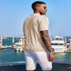 COOFANDY Men's Knit Shirts Short Sleeve Button Down Polo Shirt Fashion Casual Summer Beach Shirts view 3