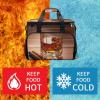 Camping Cooler Bag, Brown Liquor in Cup Print Travel Picnic Bag Large Capacity Cooler Portable Cooler Bag All-Purpose Cooler view 3