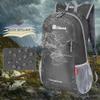 ZOMAKE Lightweight Packable Backpack 20L - Foldable Backpack Small Daypack Hiking Backpack Water-Resistant Day Bag for Travel - Medium Grey&Dark Blue view 4