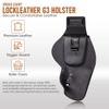 Urban Carry LockLeather G3 Captain Holster for Glock 23 (23c / All Gens) w/ 4" Barrel | Secure & Comfortable Leather/Polymer Hybrid Design for Optimal Concealment view 3