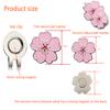 Adhere Golf Ball Markers Personlized Logo Enamel with A Strong Magnetic Hat Clips A Premium Golf Gifts for Golfer (Flower) view 2