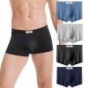 feichan ashion Men's Ice Silk Underwear, Soft Cooling Silky Ultrathin Breathable Comfortable Pack Boxer Briefs Men (S, 607) view 2