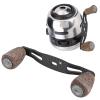 Sunicon Fishing Reel Handle, Wood Knob Carbon Fiber Frame Ultralight Reel Handle with Fittings Replacement Parts view 4