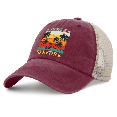 Desires to Retire Hat for Mens Vintage Cycling Cap for Mens Deep Rose Cycling Caps Trendy for Writers