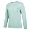 SG Edge Men's Rash Guard Shirts UPF 50+ Moisture Wicking Long Sleeve Chest Pocket Quick Dry Lightweight Light Green,XL view 1