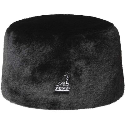 Kangol Faux Fur Topper - Black Solid/S Pull-Ons & Beanies