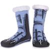 SDBING Mens Slipper Socks with Grippers Winter Warm Cozy Thick Fuzzy Indoor Fluffy Home Socks (Dinosaur Paw, 10-13) view 1