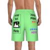 Design Personalized own Shorts with Text Photo Logo Custom Swim Shorts or Men Personalized Beach Shorts for Boyfriend Husband dad Funny Gift XL 13 LightGreen view 3