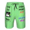 Design Personalized own Shorts with Text Photo Logo Custom Swim Shorts or Men Personalized Beach Shorts for Boyfriend Husband dad Funny Gift XL 13 LightGreen view 4