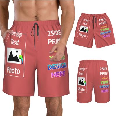 Design Your own Shorts with Text Photo Logo Custom Swim Shorts or Men Personalized Beach Shorts for Boyfriend Husband dad Funny Gift XXL 15.5
