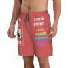 Design Your own Shorts with Text Photo Logo Custom Swim Shorts or Men Personalized Beach Shorts for Boyfriend Husband dad Funny Gift XXL 15.5 view 2