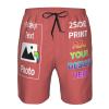 Design Your own Shorts with Text Photo Logo Custom Swim Shorts or Men Personalized Beach Shorts for Boyfriend Husband dad Funny Gift XXL 15.5 view 4