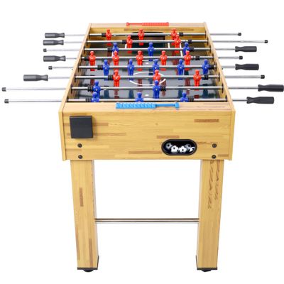 Tomkate 54-Inch Foosball Table Adult Size Game Table for Family, Kids & Adults, Includes 4 Foosballs & 1 Cup Holder, Perfect for Game Room, Home Entertainment, and Family Night (Brown-B)