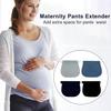Sndperiexam 1 Pc Black Maternity Pants Extender, Adjustable Pregnancy Pants Extender for Jeans Button Extender No Sewing Instant Waist Extenders Elastic Pant Extenders for Pregnant Women Intimates view 4